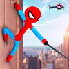 Grand Stickman Rope Hero Crime City icono