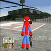 Flying Spider Stickman Super Rope Hero Gangstar icono