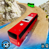 Juego de carreras de autobuses de escalada de mont icono