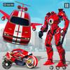 Flying Muscle Car Robot Game icono
