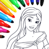 Princesa Colorear icono