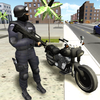 Moto de combate en 3D icono