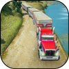 Road Train Truck Driving Sim: Long Trailer Cargo icono