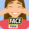 Yoga facial: masaje facial icono