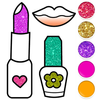 Beauty Coloring Book Glitter icono