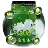 White Lily Rain Drop Launcher Theme icono