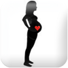 Embarazo feliz widget icono