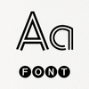 Teclado de fuentes: fonts GIF icono