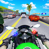 moto policía piloto de carretera juegos d carreras icono